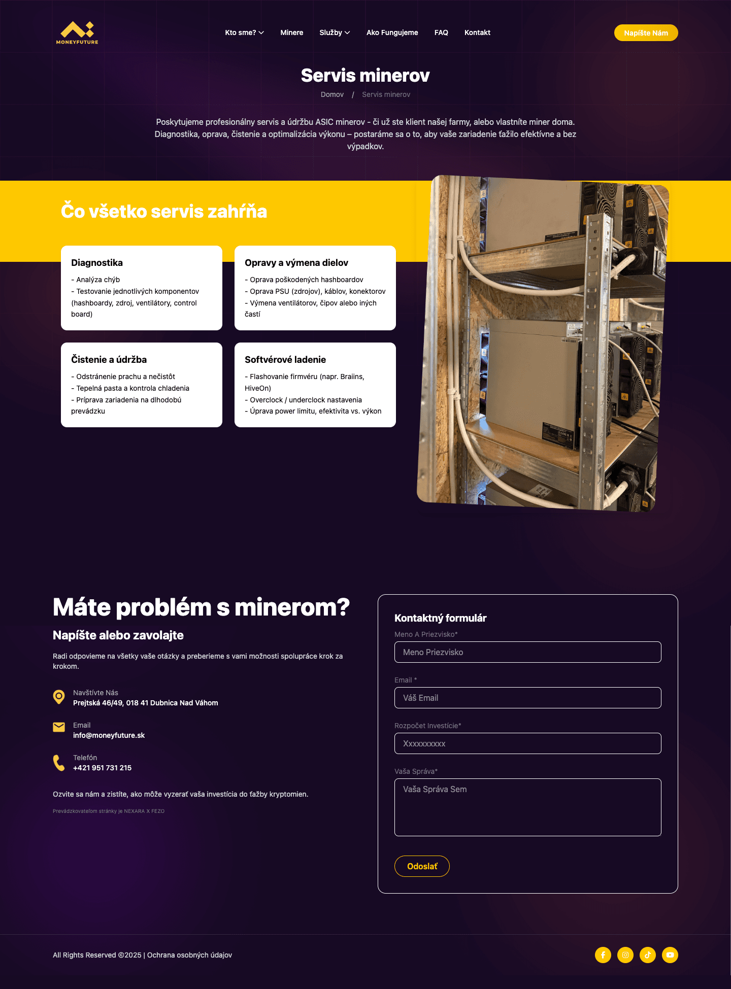 MoneyFuture UI detail